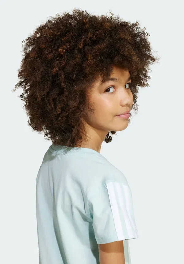 Футболка с принтом Essentials tee Adidas Performance, цвет хало-мятный белый — фото 4