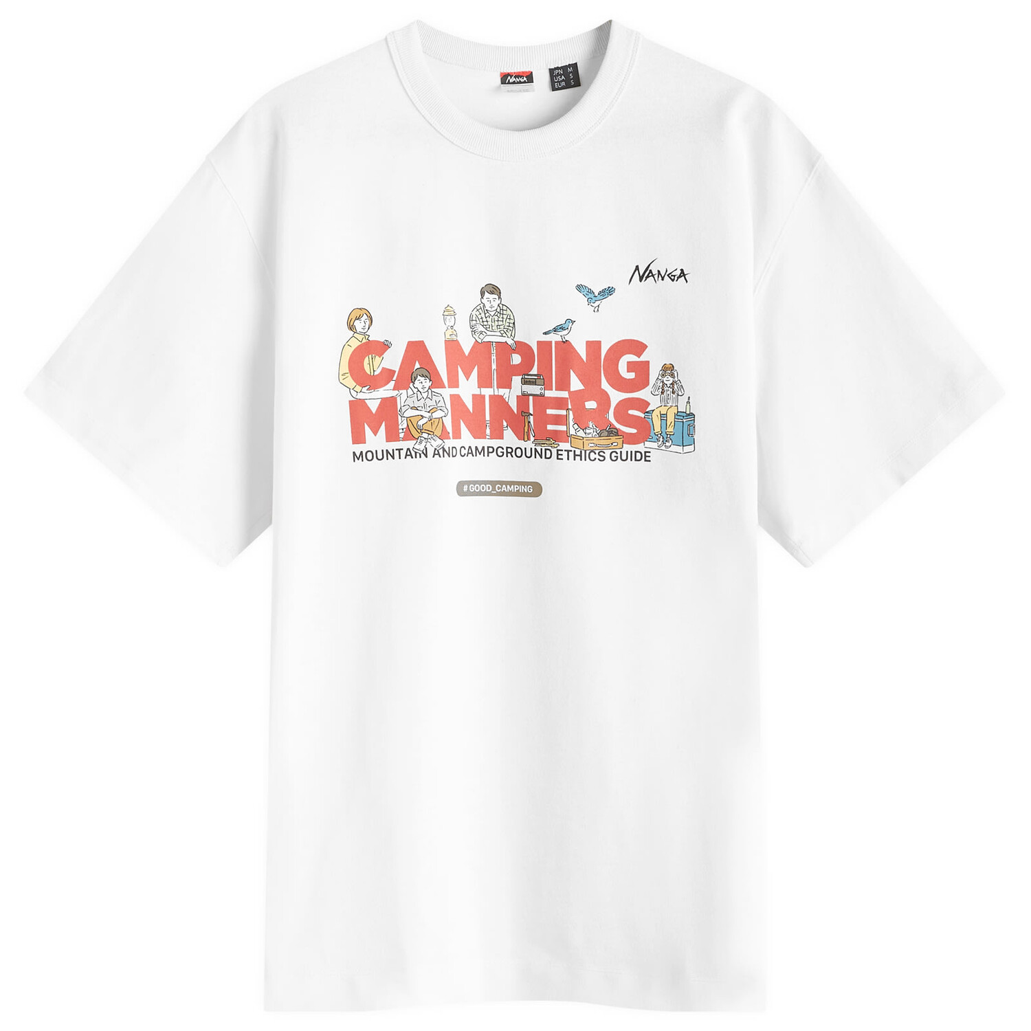 

Футболка Nanga Eco Hybrid Camping Manners T-Shirt, белый