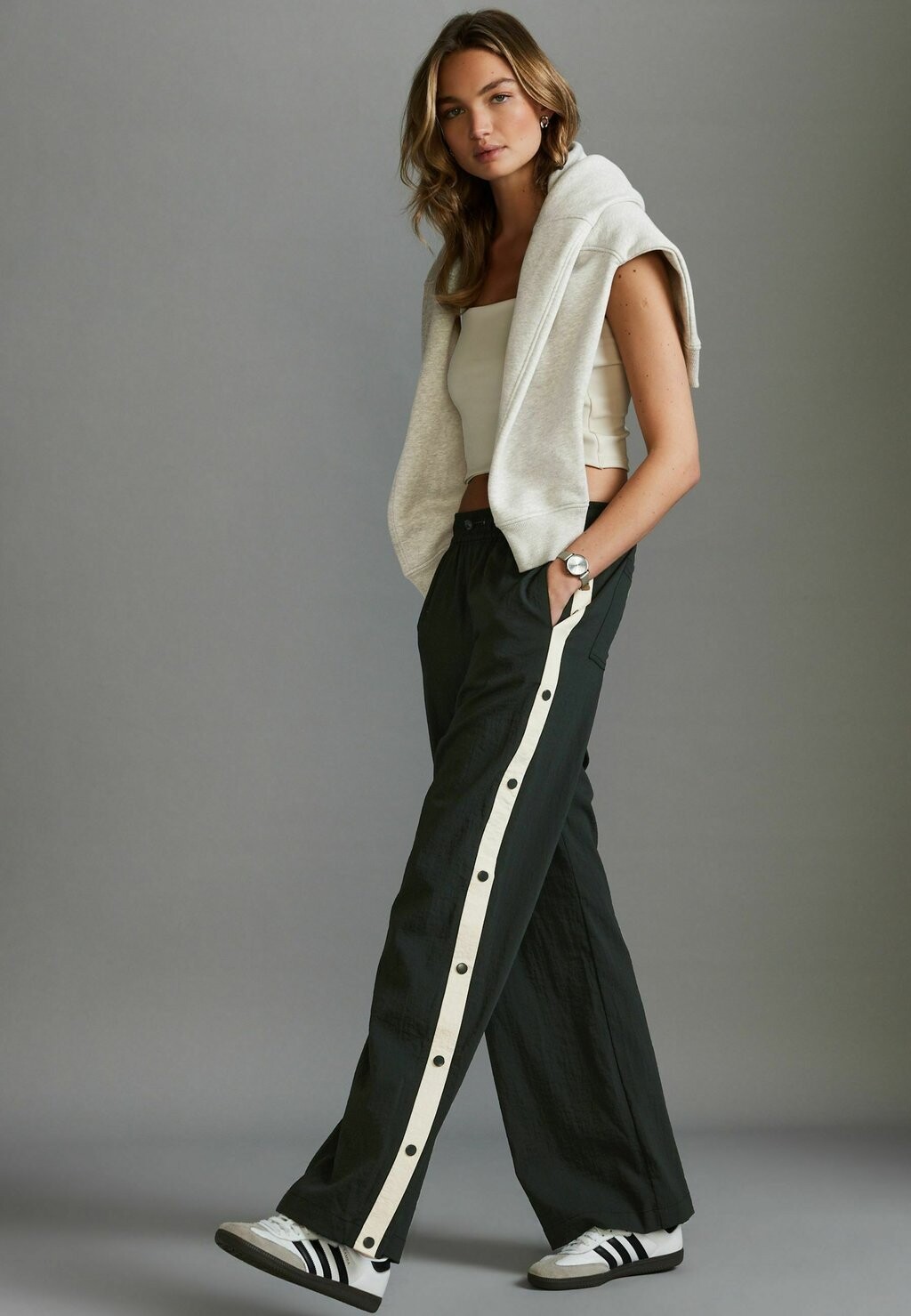 

Брюки SIDE REGULAR FIT Next, серый