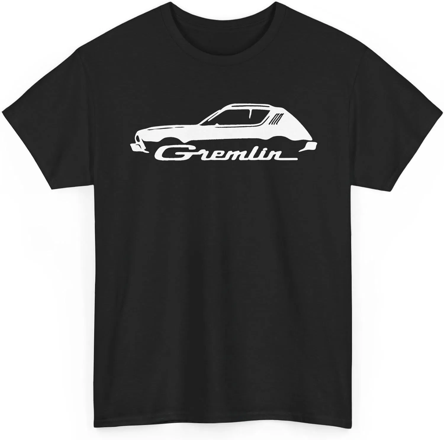 Футболка унисекс с изображением классического американского автомобиля Gremlin из плотного хлопка