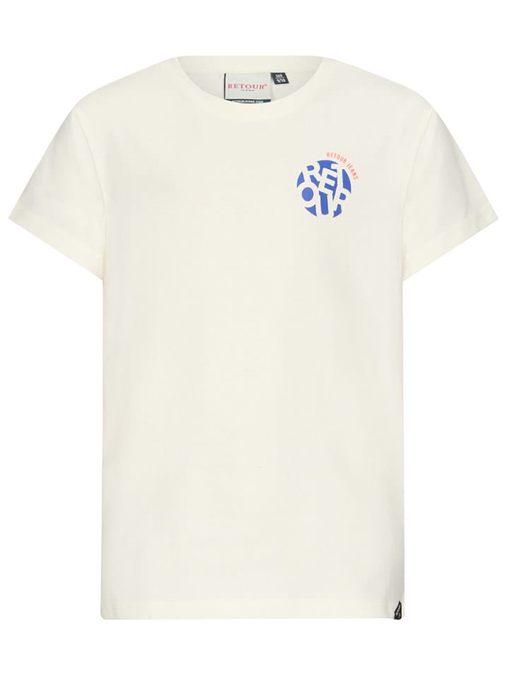 

Retour Футболка "Dio" кремового цвета, Бежевый, Retour Футболка "Dio" кремового цвета