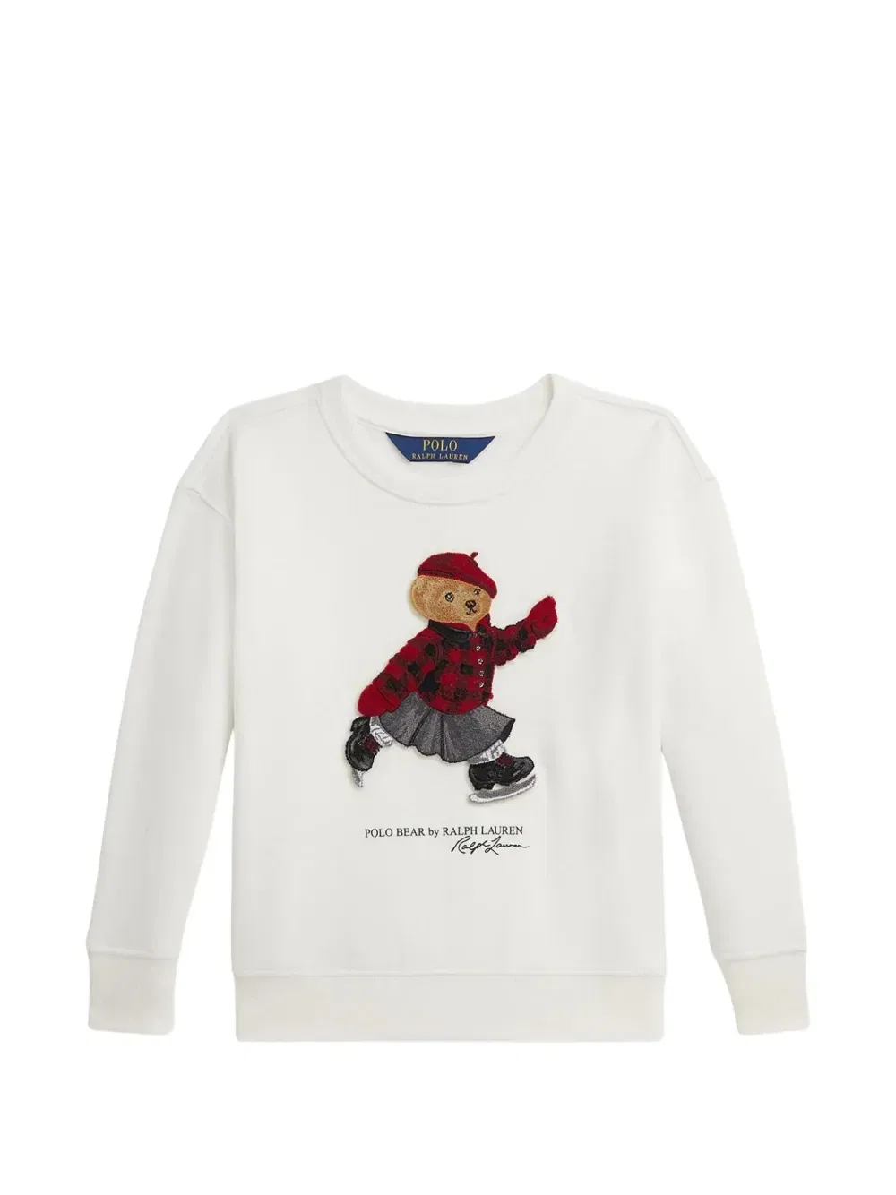 Свитер с вышивкой Polo Bear Polo Ralph Lauren Kids, белый