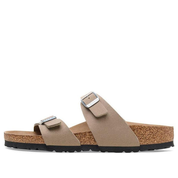 

Тапочки sydney vegan synthetics vegan narrow fit sandals 'gray taupe' Birkenstock, бежевый