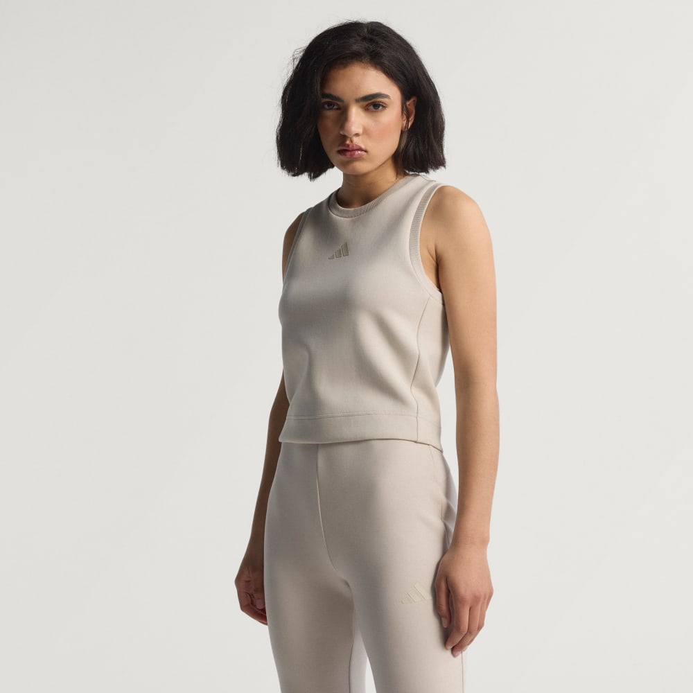 

Топ Adidas Soft Lux Tank, бежевый