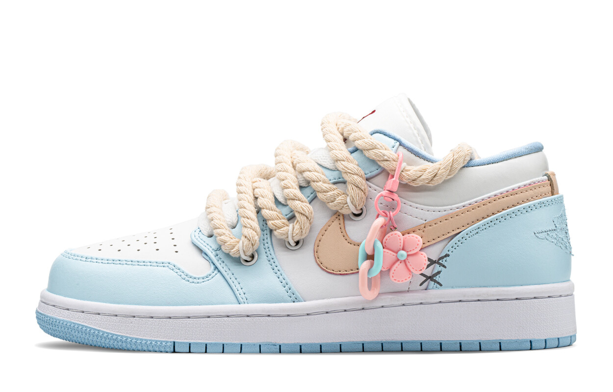 

Кроссовки Air Jordan 1 Vintage Basketball Shoes Women's Low-top Blue/pink, голубой, Синий, Кроссовки Air Jordan 1 Vintage Basketball Shoes Women's Low-top Blue/pink, голубой