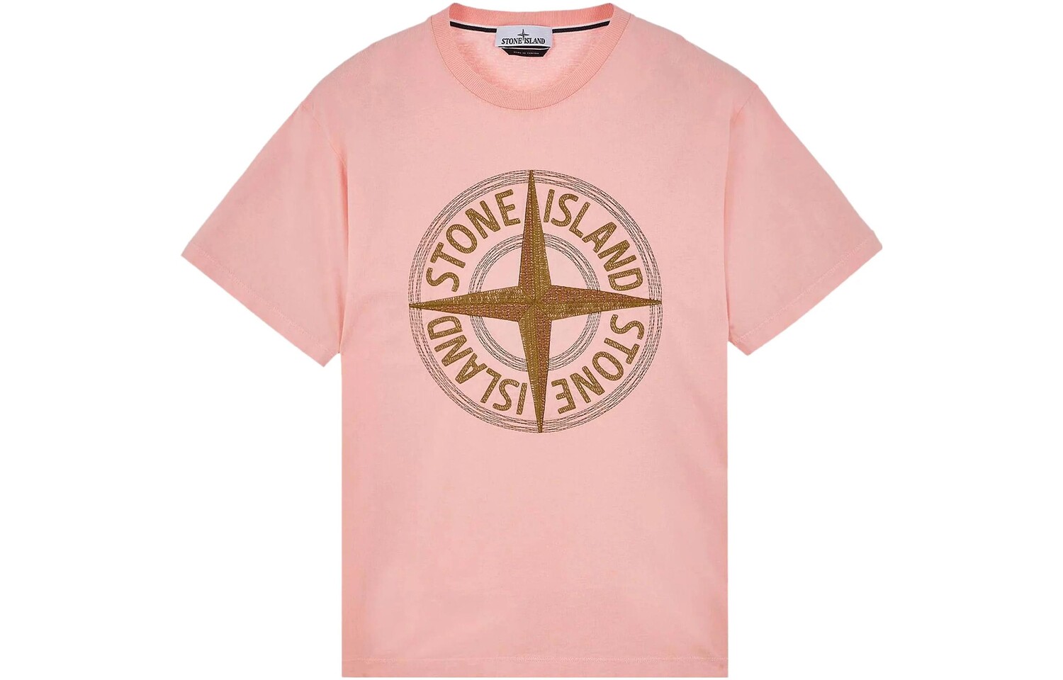 

Футболка мужская розовая Stone Island, светло-розовый