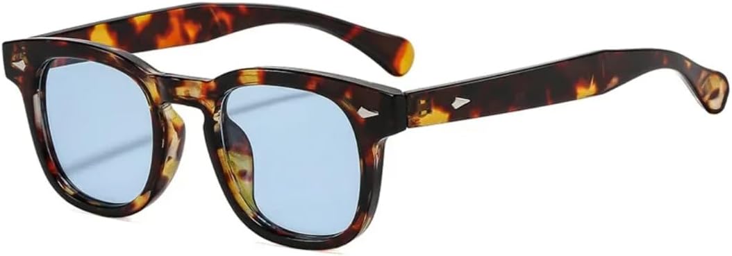 

Солнцезащитные очки с защитой UV400 | Оранжево-черная оправа с прозрачными линзами | Для женщин и мужчин, для занятий спортом на открытом воздухе и вождения DSVIGF, Leopard Blue