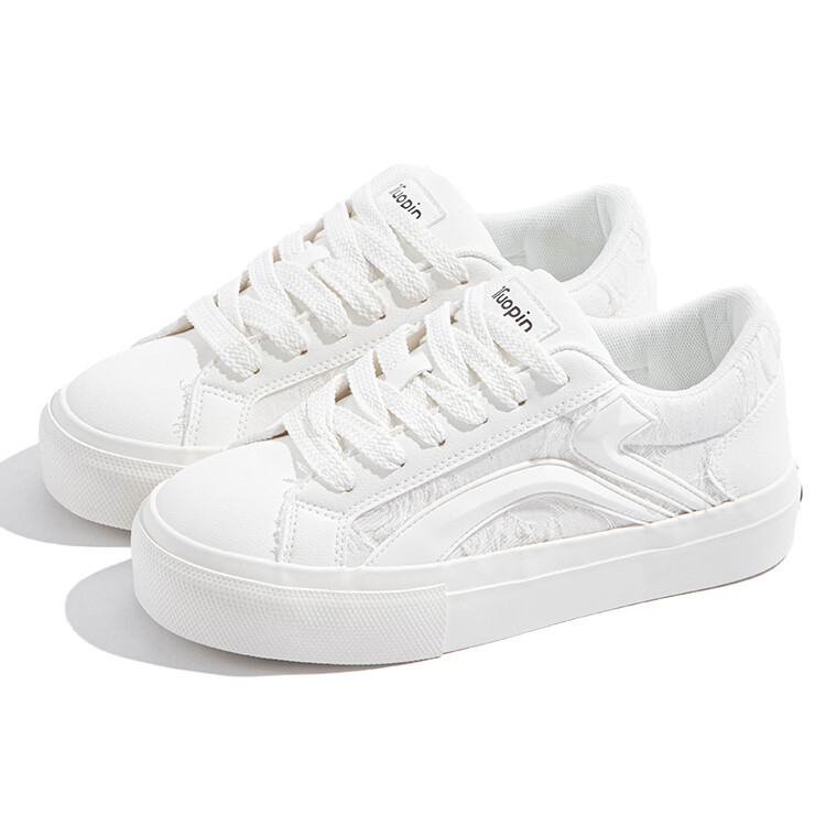 Кеды, обувь для скейтбординга Pie Shoes, женская, низкая Tuopin, цвет Cream White — фото 4