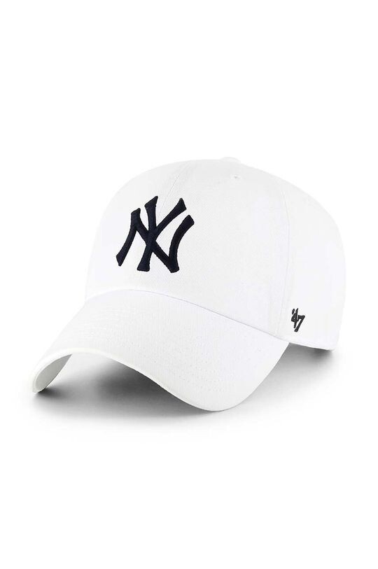 

Хлопковая бейсболка New York Yankees 47 brand, белый