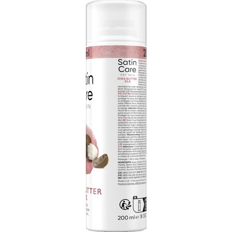 Satin Care Масло ши Гель для бритья Масло ши Gillette Venus, 200 ml — фото 2