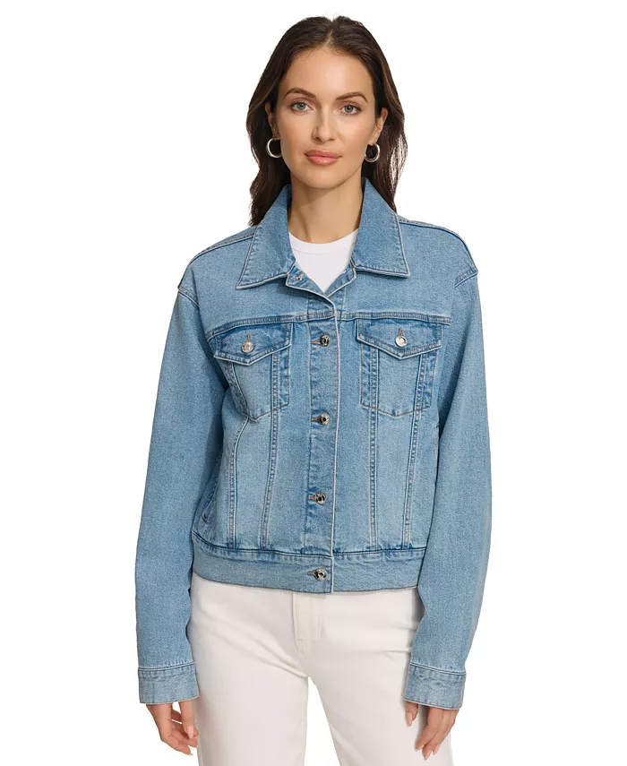 

Женская джинсовая куртка Trucker Foundation DKNY, синий