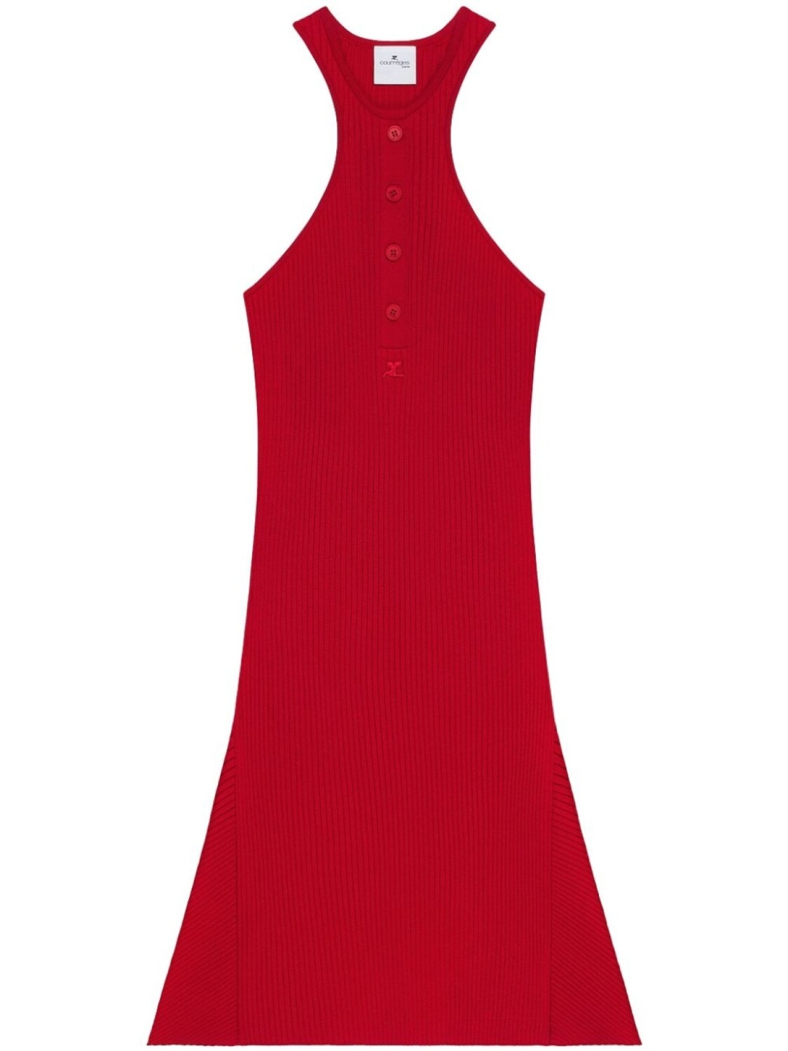 

Courrèges платье мини Scuba, красный