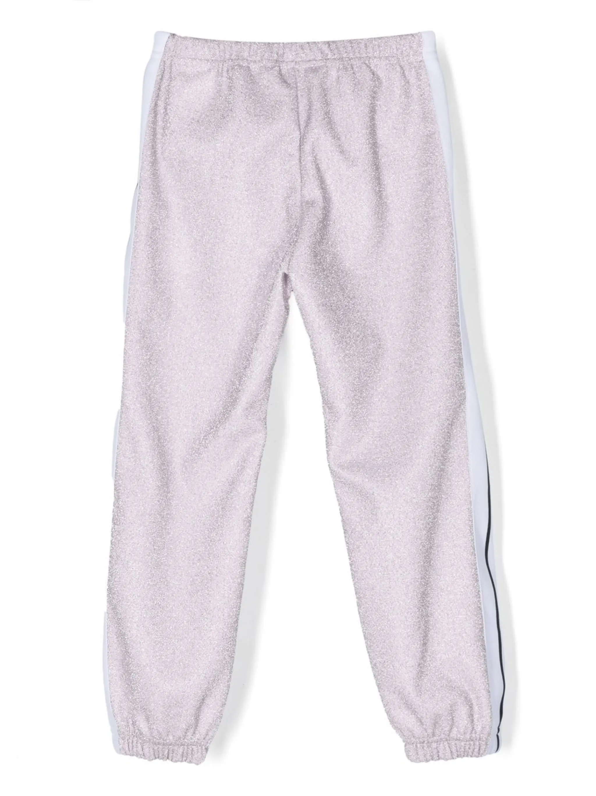 Спортивные брюки с лампасами и люрексом Palm Angels Kids, розовый — фото 2
