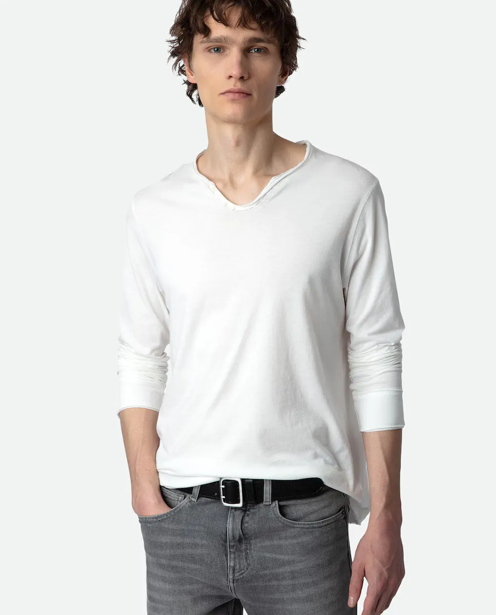 

Tunisien Monastir мужская футболка с длинным рукавом Zadig & Voltaire, белый