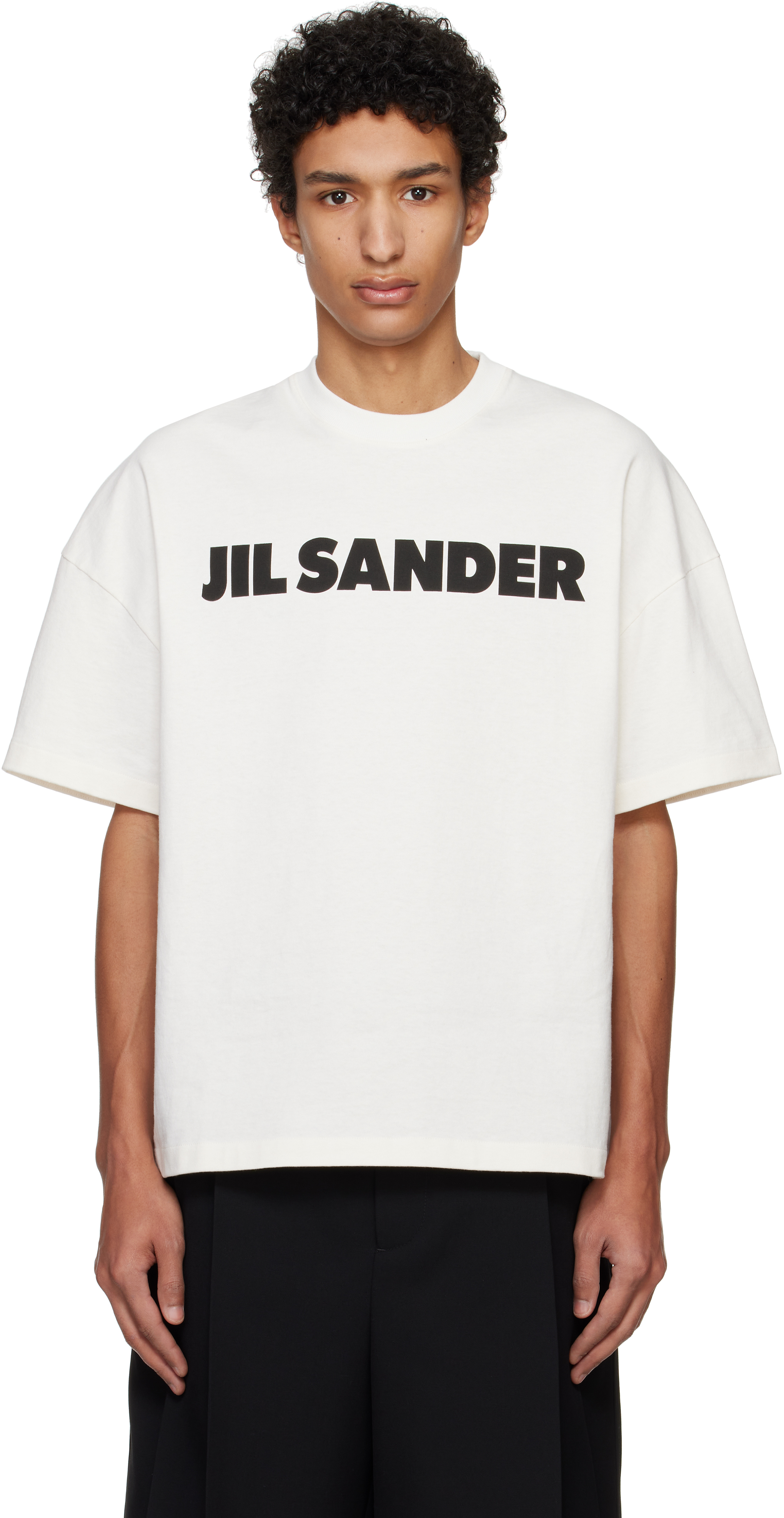 

Футболка с логотипом Off-White Jil Sander, Porcelain