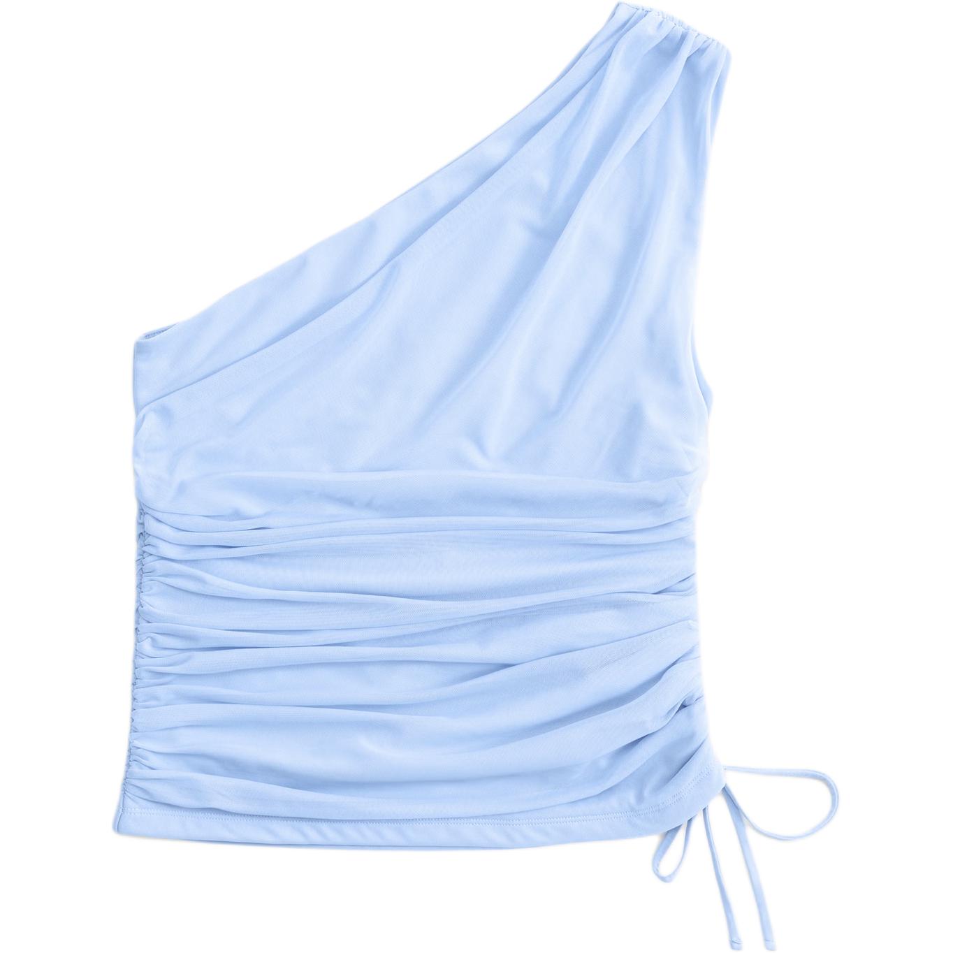 

Abercrombie＆Fitch Женский топ светло-голубого цвета