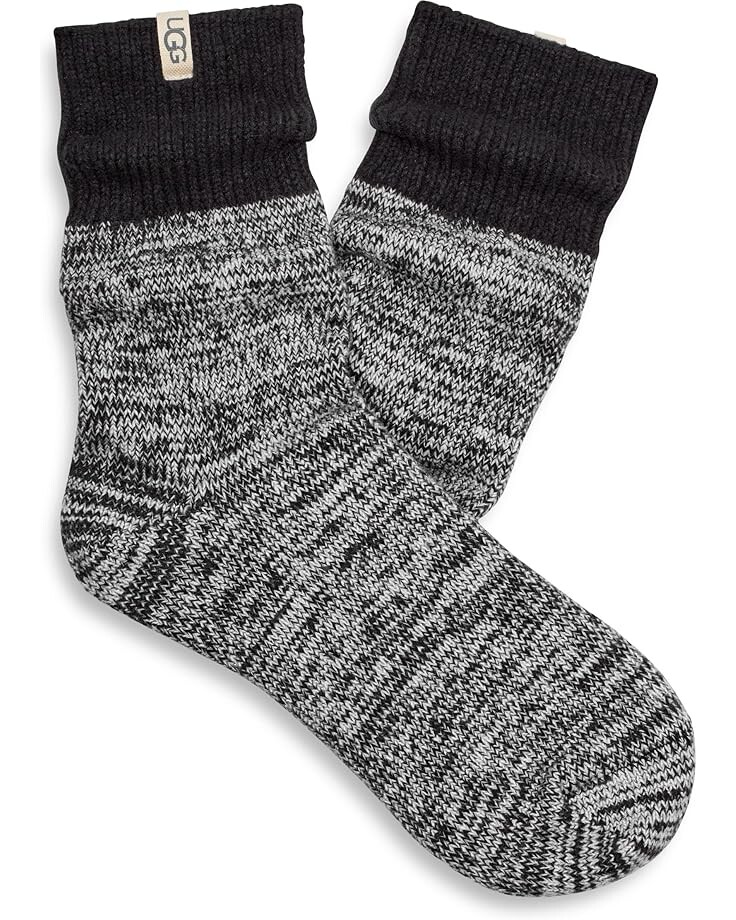 

Носки UGG Rib Knit Slouchy Quarter, черный