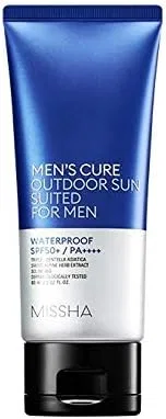 Солнцезащитный лосьон для мужчин MISSHA Outdoor Sun Suited 60 мл SPF50+ PA++++ Missha.
