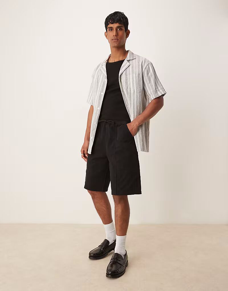 

Длинные шорты-карго ASOS DESIGN черного цвета