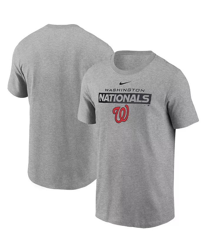 

Мужская футболка Washington Nationals цвета хизер-серый Nike