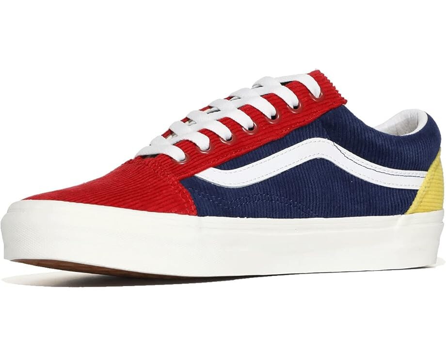 

Кроссовки Unisex Vans Old Skool, цвет (Mixed Corduroy) Multi/Jungle Green