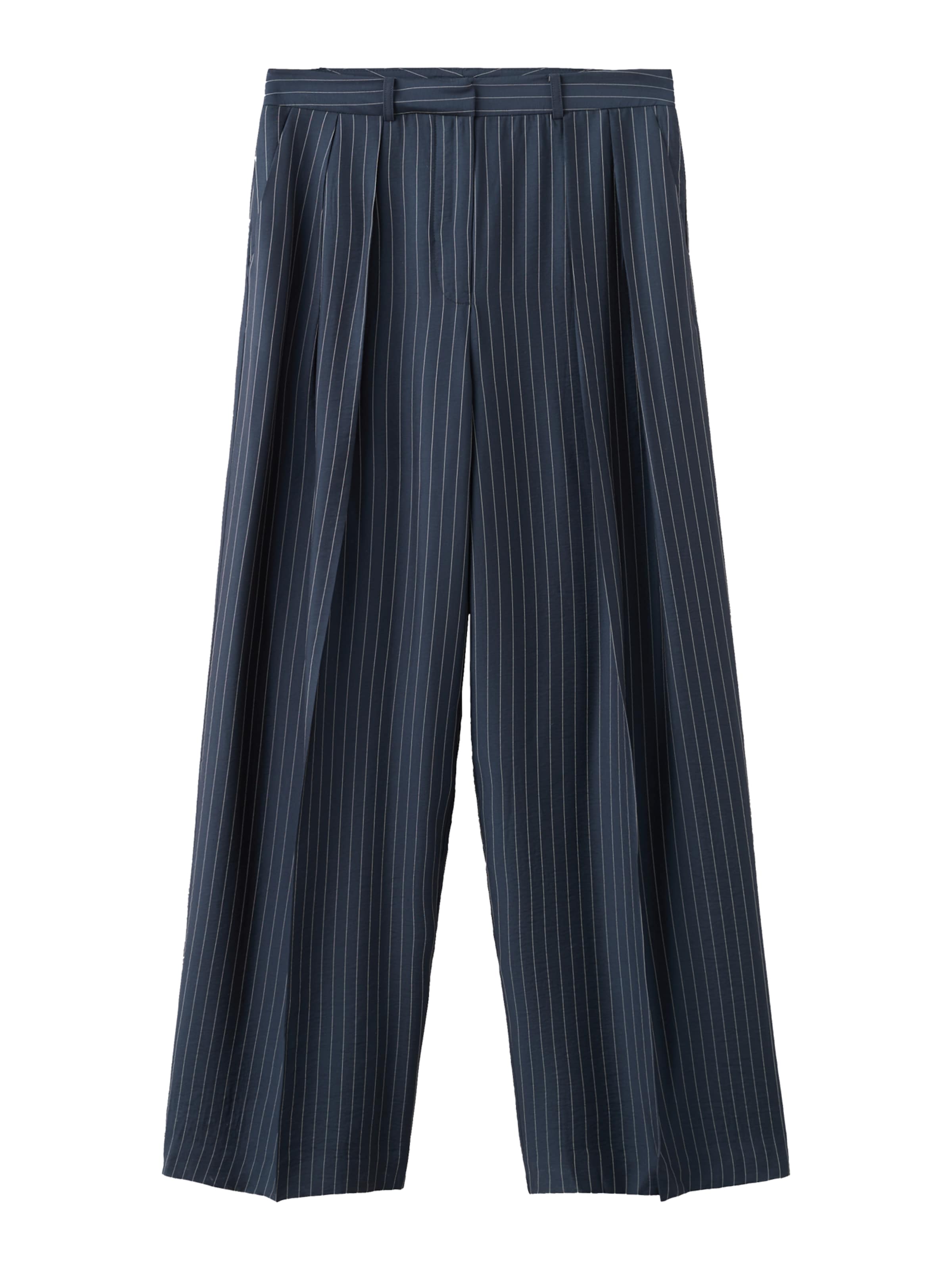 

MANGO Широкие брюки 'Beli' с плиссировкой спереди в цвете Navy