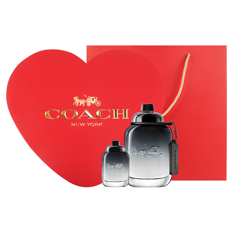 

Coach Набор ароматов New York Alias Classic Carriage, Homonymous Fragrance Sets: туалетная вода 40 мл/60 мл + 4,5 мл + коробочка в форме сердца
