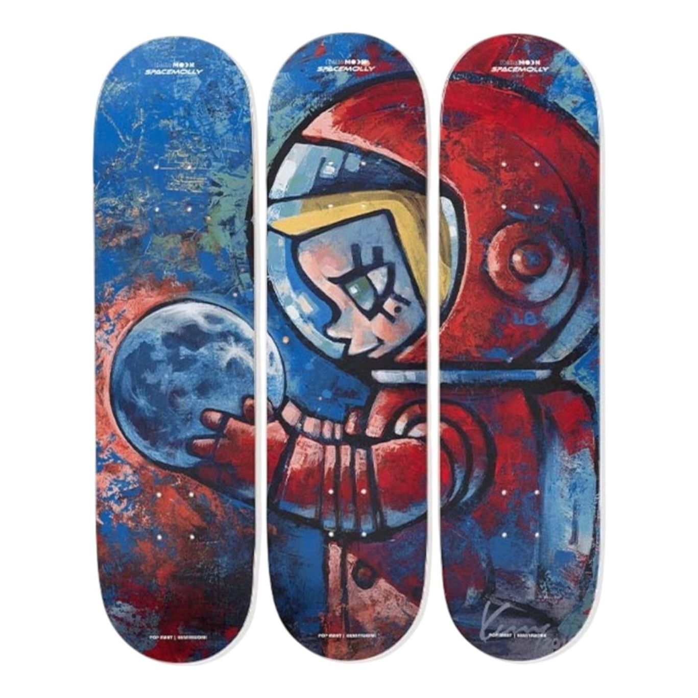 

Фигурка Pop Mart Mega Space Molly Hello Moon Skateboard Triptych