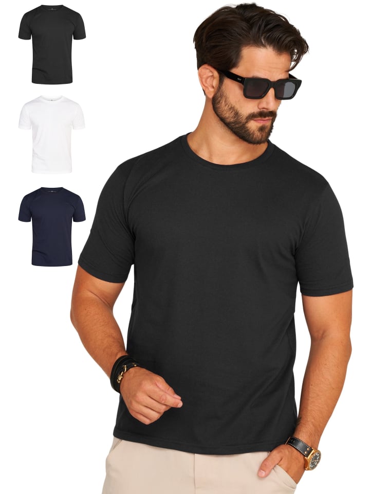 

Футболка DAILY COTTON, цвет schwarz_navy_weiß