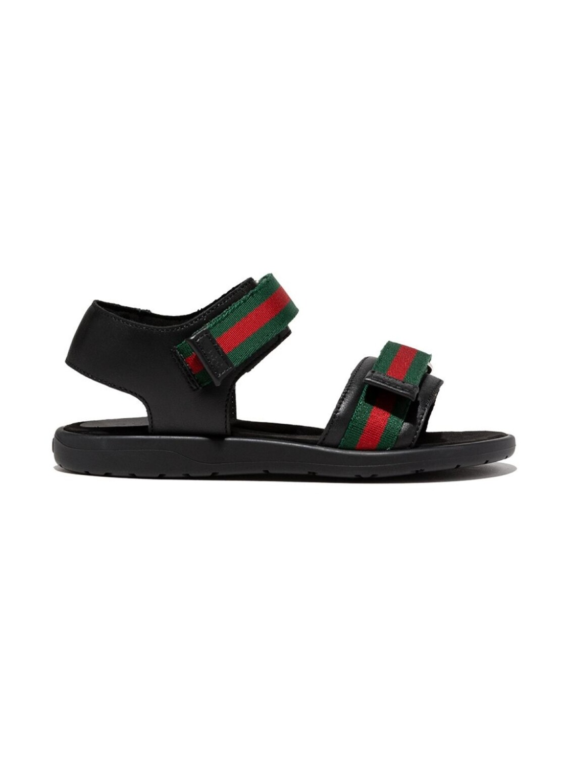 

Gucci Kids сандалии с полосками, черный