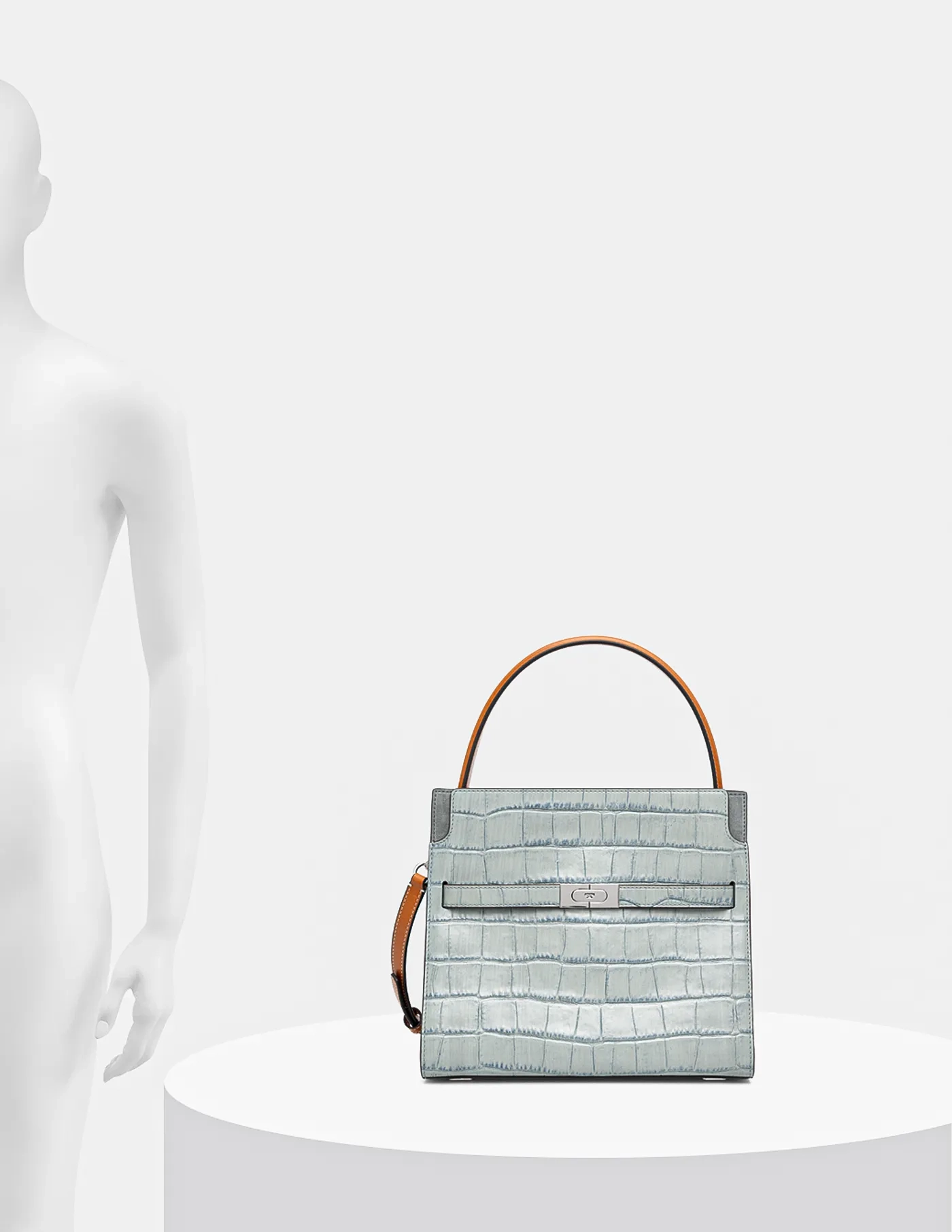 

Кожаная сумочка Lee Radziwill Tory Burch, бирюзовый