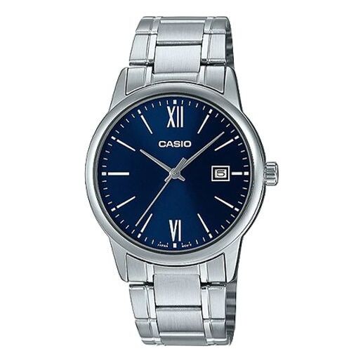 

Часы Casio Dress Minimalistic Retro Analog Watch 'Silver Navy', синий