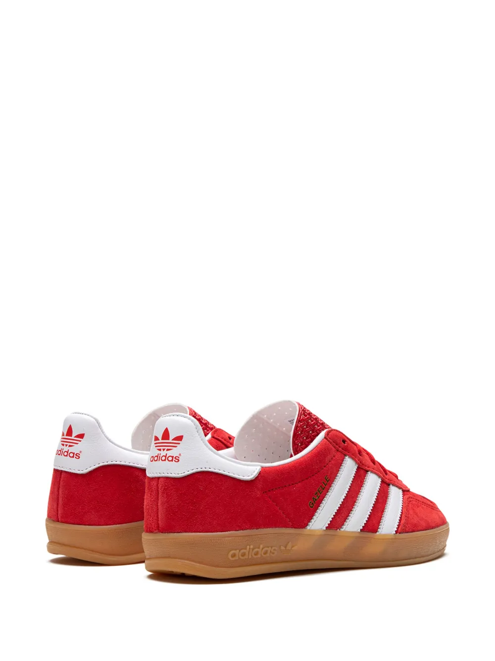 Кроссовки Gazelle Indoor Scarlet Cloud White Adidas, красный — фото 3