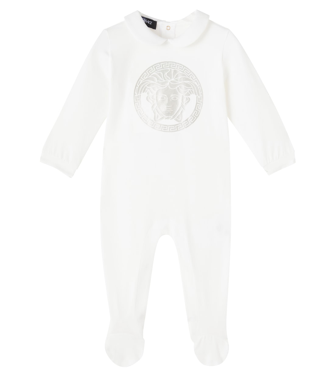 

Боди Baby Medusa из хлопковой смеси Versace Kids, White+Gold