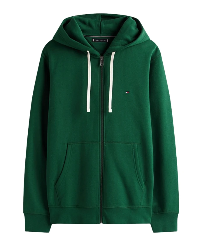 

Толстовка с капюшоном на молнии из флиса Tommy Hilfiger, зеленый