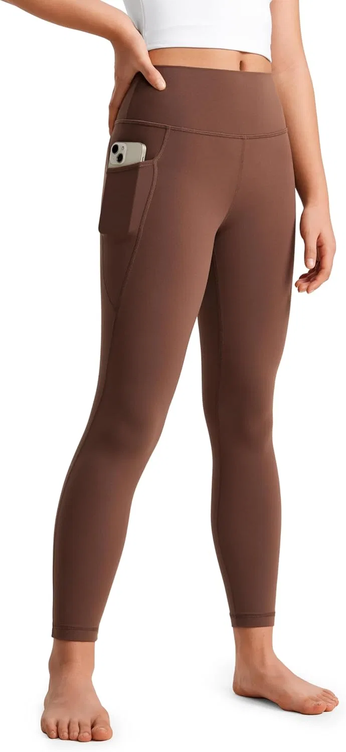 Леггинсы для девочек CRZ YOGA Butterluxe с карманами, Coffee Brown