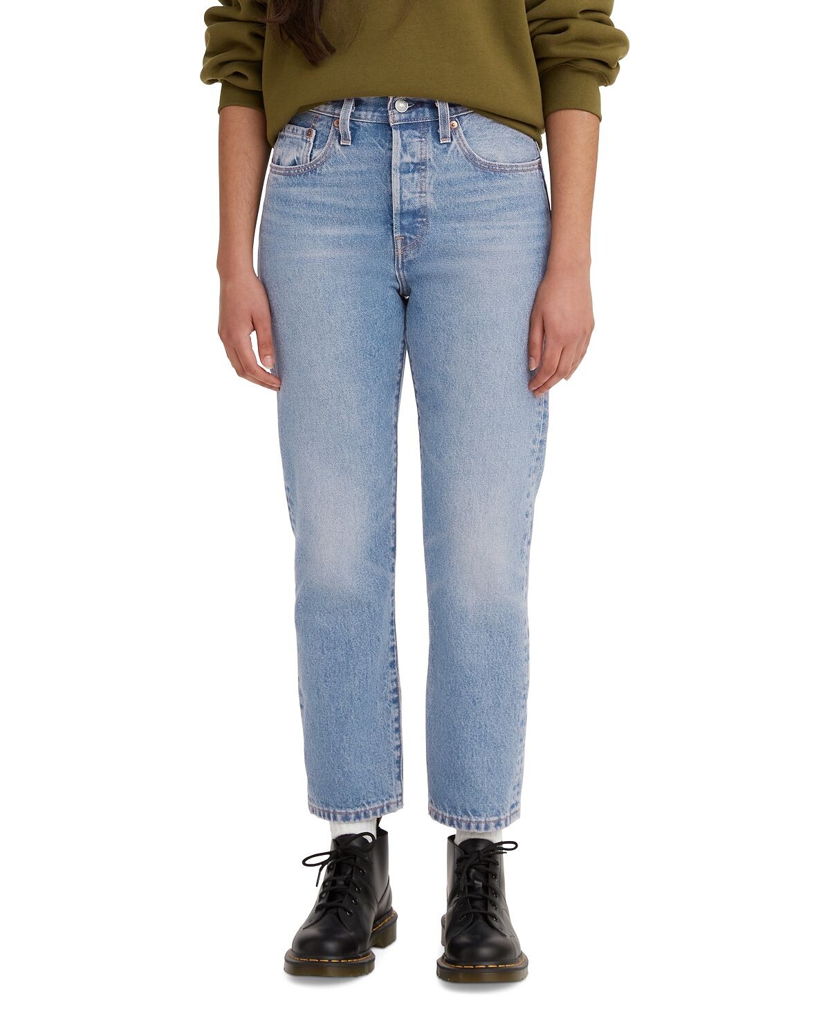 

Укороченные джинсы прямого кроя с высокой посадкой 501 Levi's