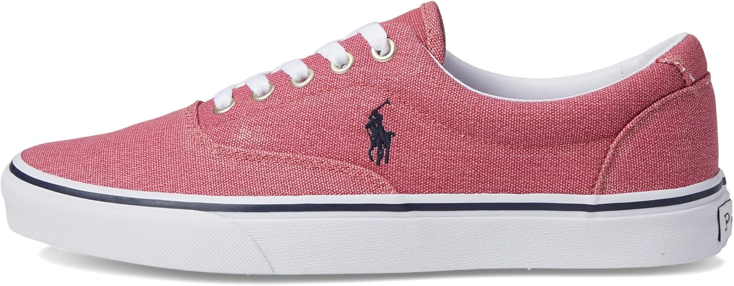 POLO RALPH LAUREN Мужские кроссовки Keaton-Pony, Berry/Neon Green — фото 4
