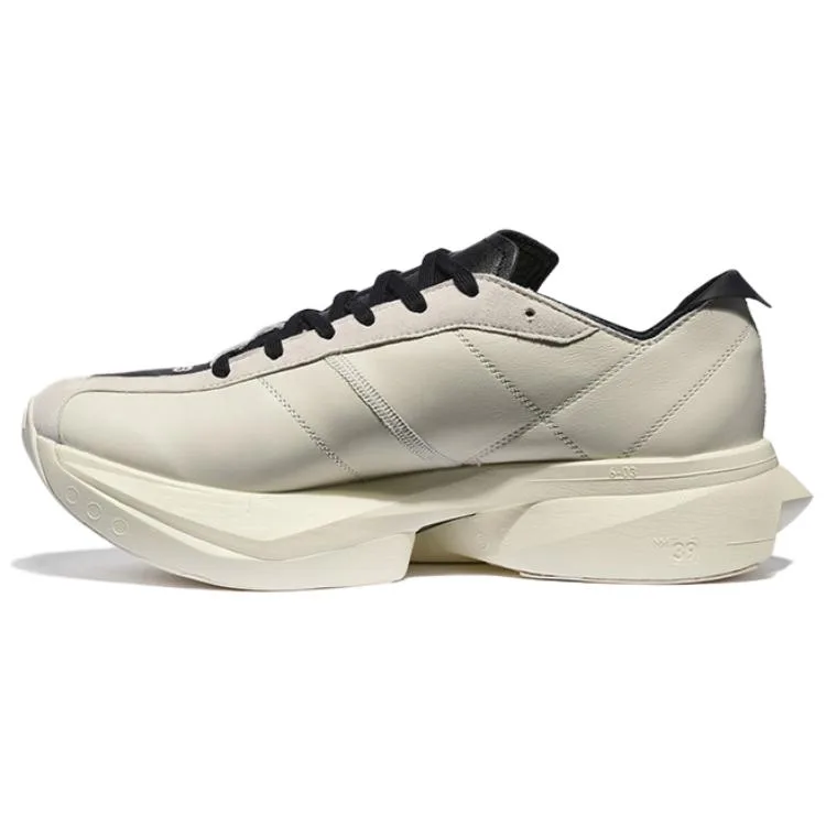 Y-3 Кроссовки Y 3 из натуральной кожи низкие мужские белые