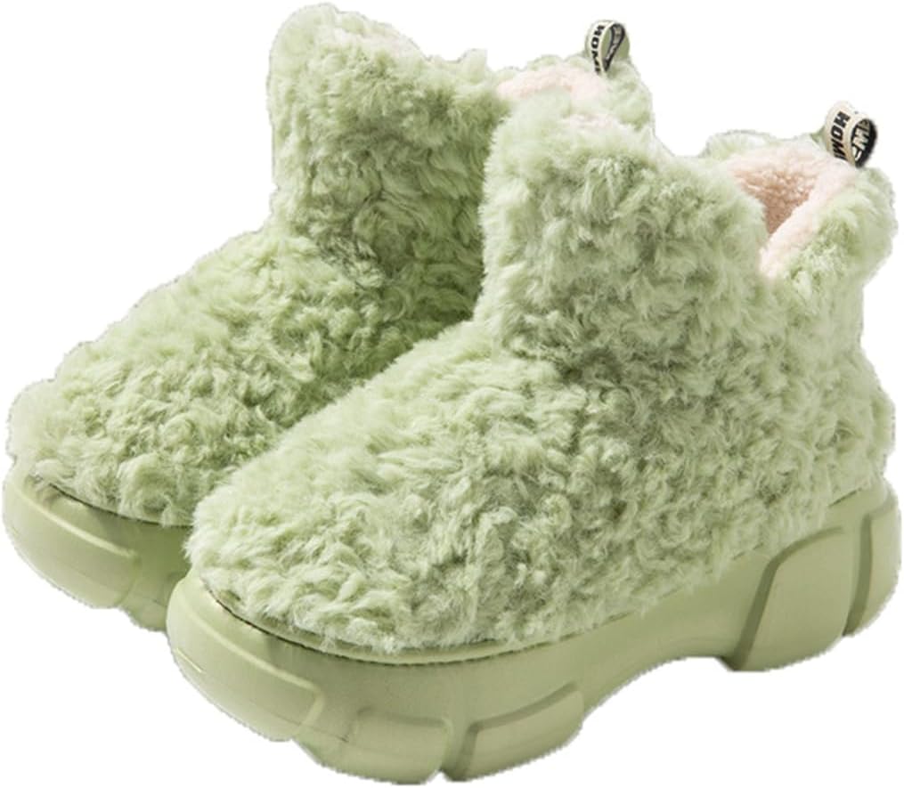 

Домашние тапочки Cliont для женщин и мужчин с мемори-пеной, удобные, теплые и нескользящие, зеленый