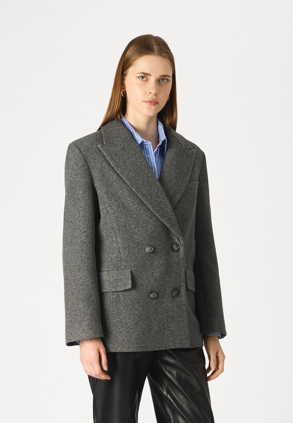 

Классическое пальто TAILORED JACKET Gina Tricot, цвет Mottled Grey
