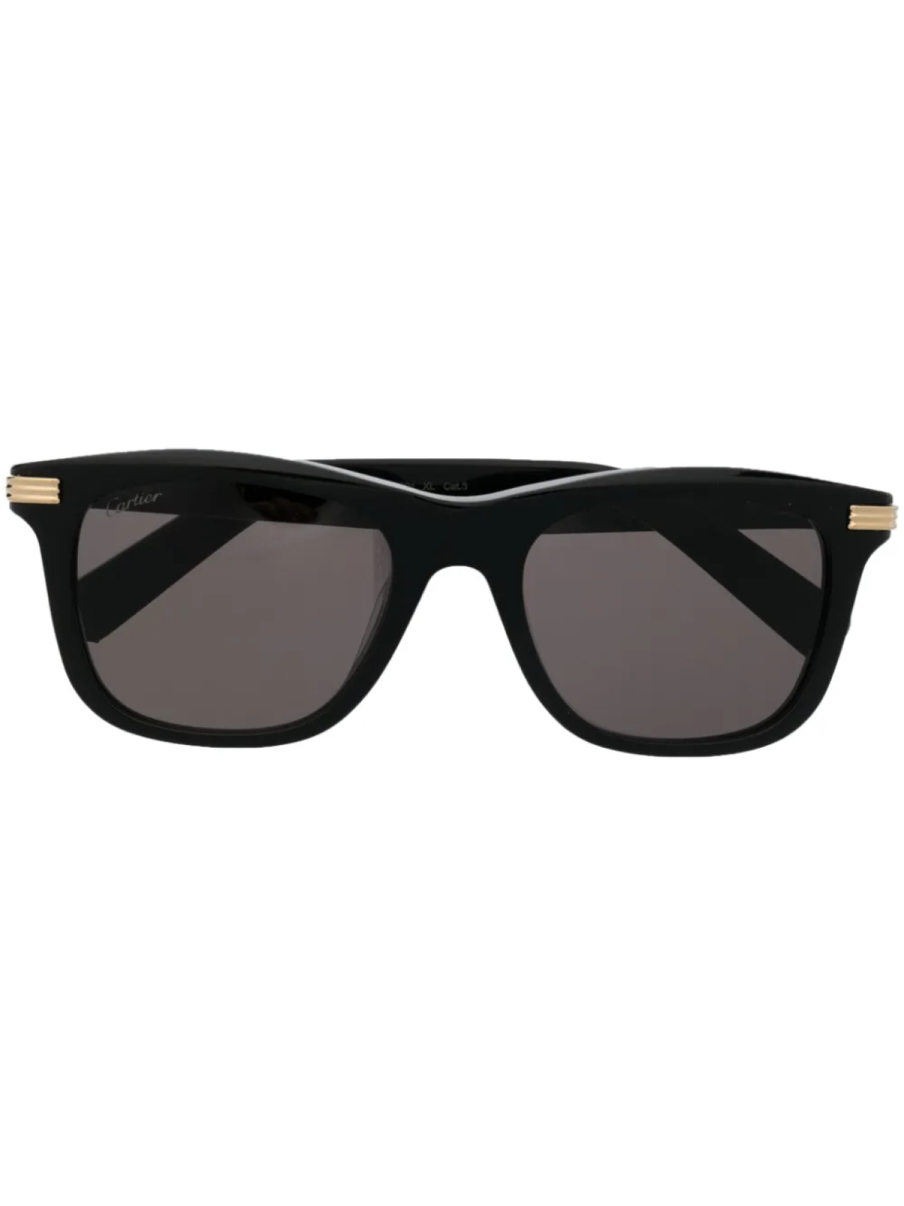 

Солнцезащитные очки в квадратной оправе Cartier Eyewear, черный