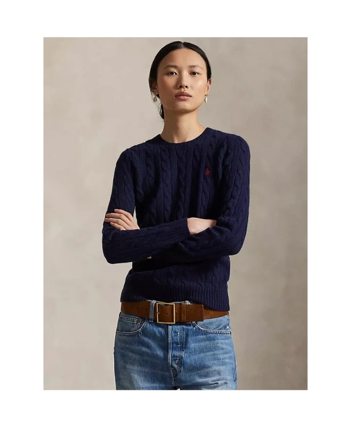 Свитера из шерсти и кашемира Polo Ralph Lauren, синий — фото 2
