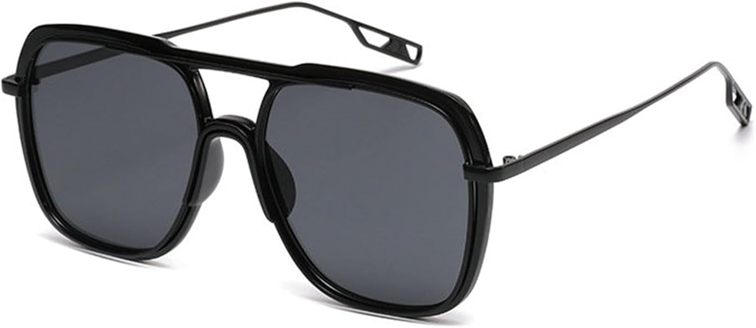 

Женские солнцезащитные очки Helena Square с двойной перемычкой, винтажный градиентный оттенок шампанского, защита от УФ-излучения UV400. Мужские модные зеленые солнцезащитные очки, C1