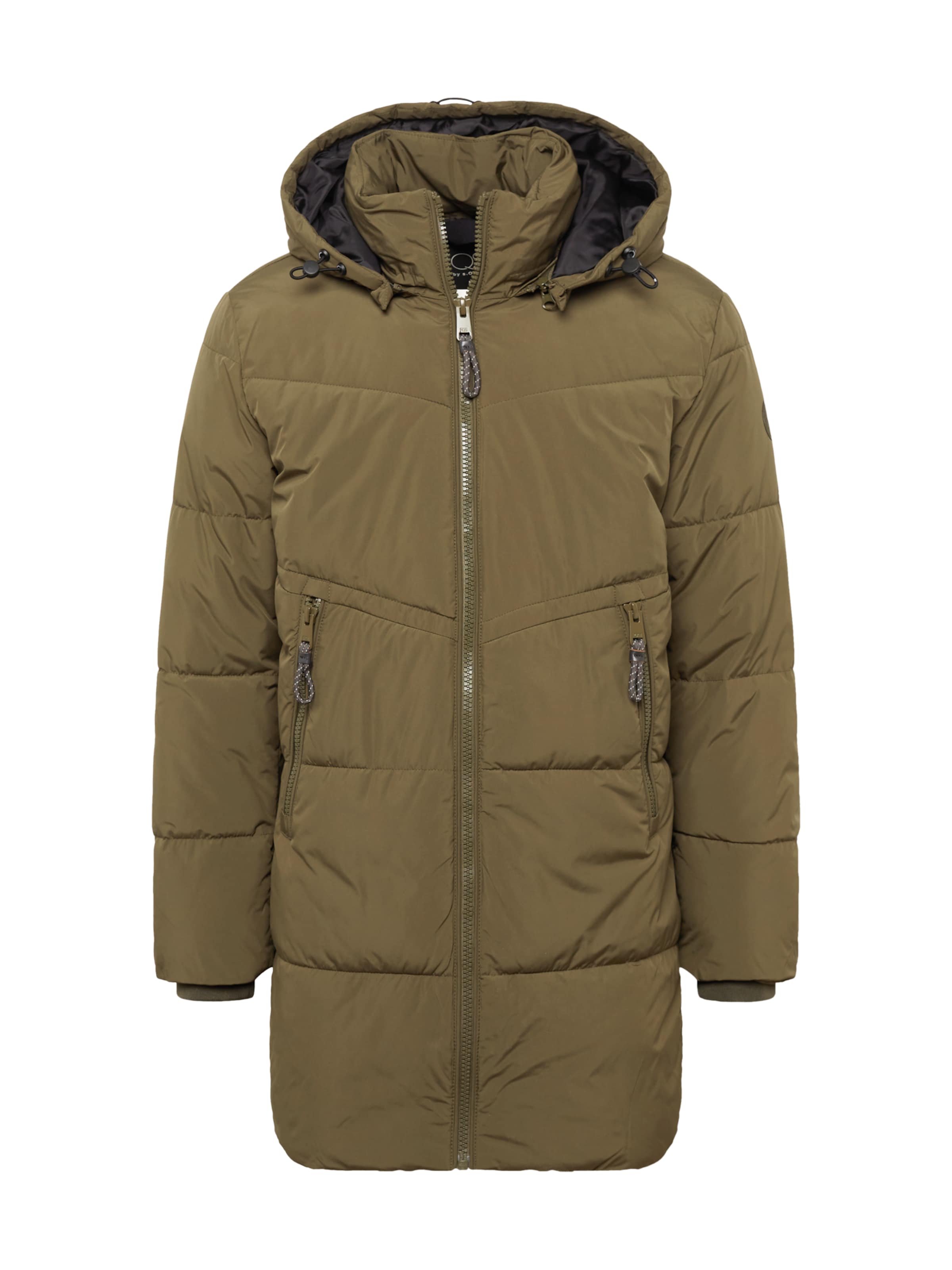 

QS Куртка для межсезонья в темно-зеленом цвете