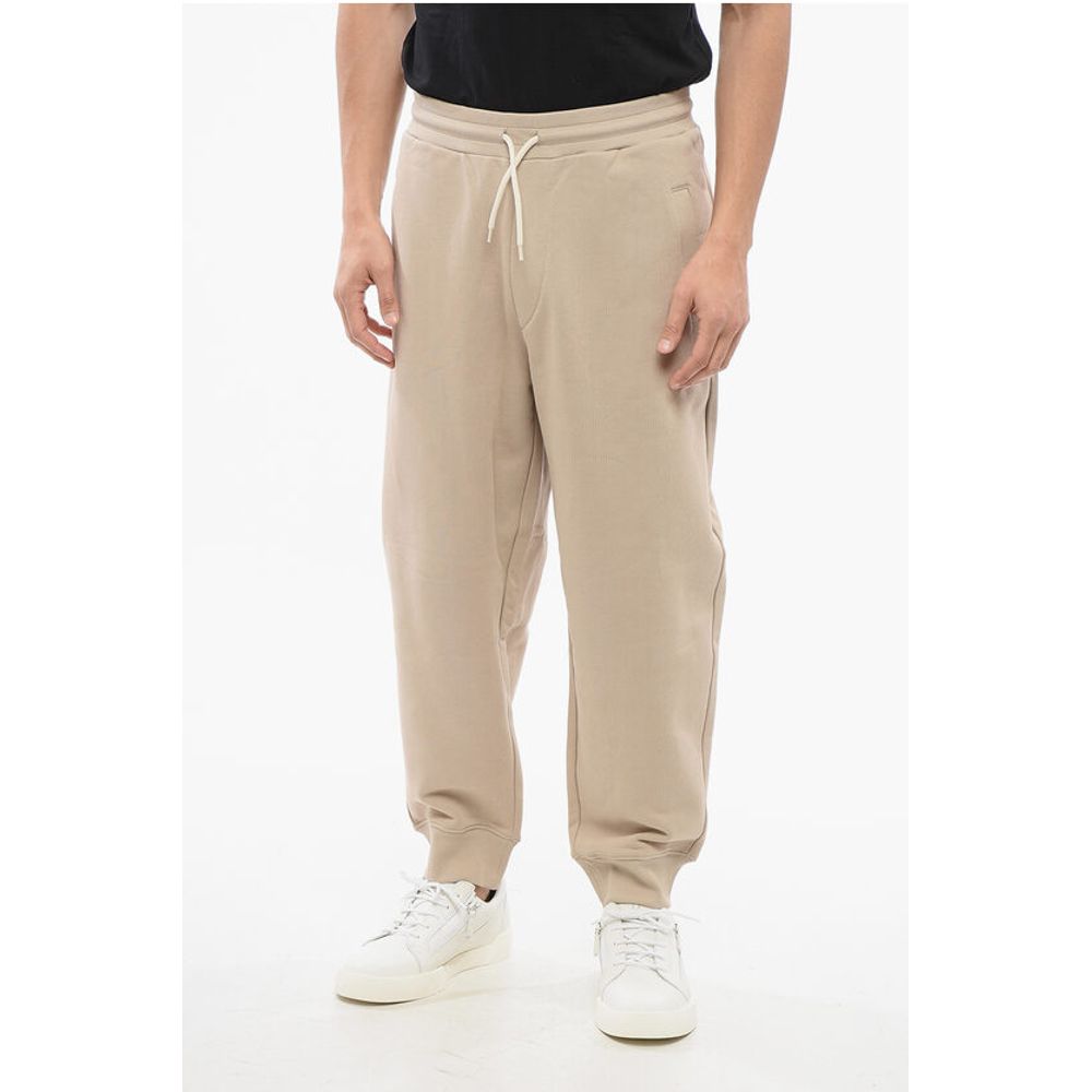 

Спортивные брюки EMPORIO из начесаного хлопка с манжетами Armani, Beige