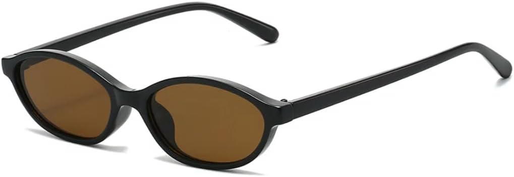 

Солнцезащитные очки с защитой UV400 | Маленькие овальные с градиентом и круглыми заклепками | для женщин и мужчин, для занятий спортом на открытом воздухе и вождения DSVIGF, Black Tea