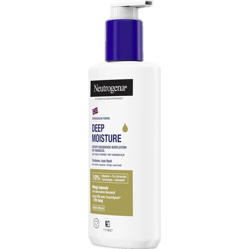 Лосьон для тела «Норвежская формула» Deep Moisture Almond Oil Neutrogena, 250 ml — фото 3