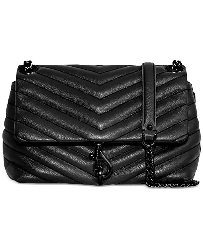 

Эди Маленькая Кожаная Сумка Через Плечо Rebecca Minkoff, черный