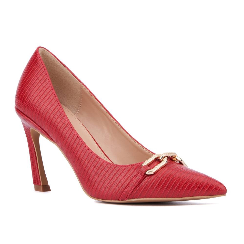 

Туфли New York & Company Katerina с тиснением, цвет Red Lizard